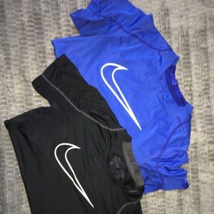 Two Nike dri fit undershirts (KIDS)